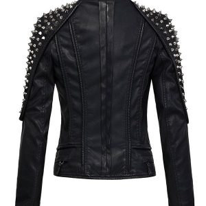 Alternative view of Women's Punk Stylish Studded Leather Jacket