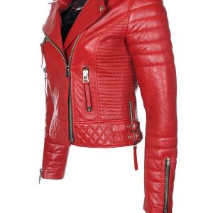 Alternative view of Womens Boda Style Quilted Red Jacket