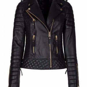 Womens Slim Fit Biker Jacket