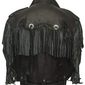 Alternative view of Money Heist Alba Flores Fringe Leather Jacket