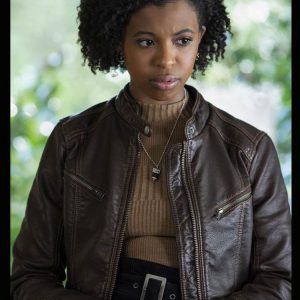 13 Reasons Why S04 Grace Saif Leather Jacket