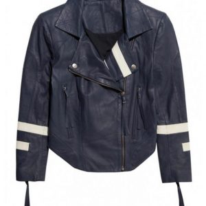 Agents of Shield Chloe Bennet Blue Leather Jacket