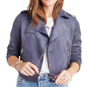 13 Reasons Why Jessica Davis Season 4 Grey Moto Jacket