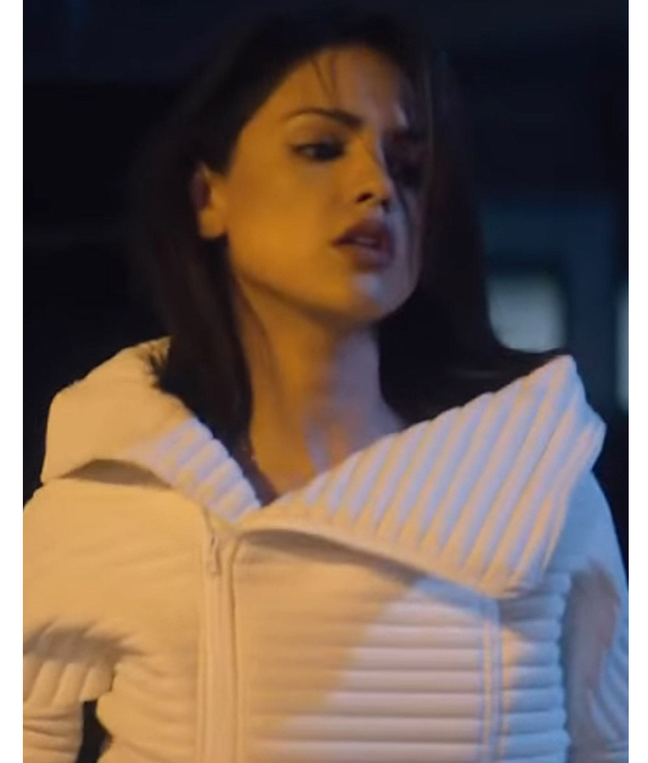 Eiza Gonzalez Bloodshot White Jacket - Image 2