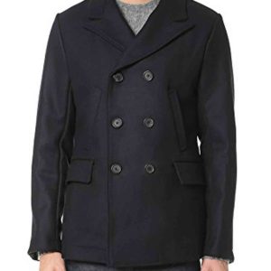 Daniel Craig Skyfall Black Peacoat