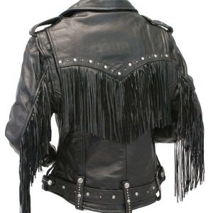 Alternative view of Women Fringe Leather Jacket