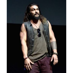 Justice League Jason Momoa Leather Vest