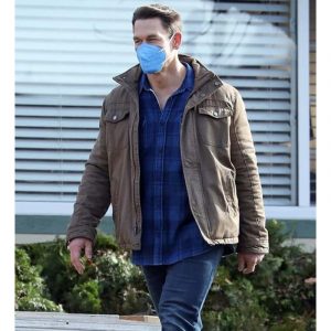 Alternative view of Suicide Squad John Cena Brown Cotton Jacket