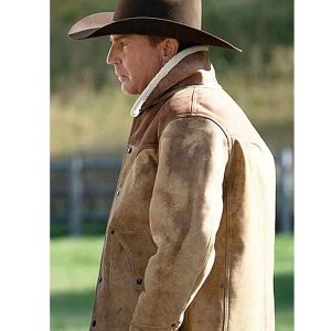 Alternative view of Yellowstone John Dutton Suede Leather Jacket
