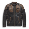 Mens Cafe Racer Harley Davidson Triple Vent System Trostel Distressed Leather Biker Jacket
