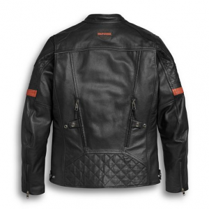 Alternative view of Men’s Harley Davidson Vanocker Waterproof H-D Triple Vent System Leather Jacket