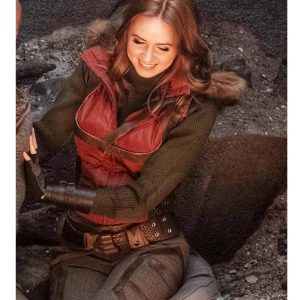 Alternative view of Karen Gillan Jumanji 3 Red Leather Vest