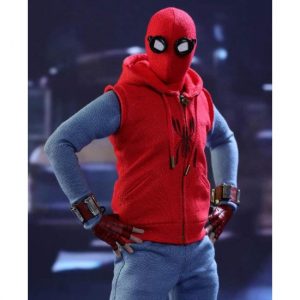 SPIDERMAN HOMECOMING RED HOODIE WITH SLEEVES