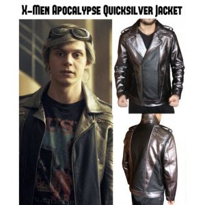 Alternative view of X-Men Apocalypse Quicksilver Leather Jacket