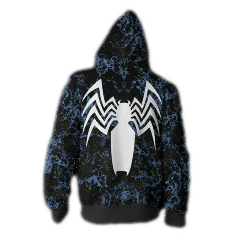 Venom Carnage 3D Hoodie Cosplay Superhero Spiderman Sweatshirts Jacket Coat - Image 2