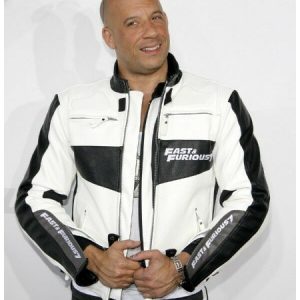 Fast and Furious 7 Dominic Toretto Vin Diesel Leather Jacket Biker Jacket