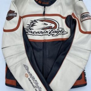 Alternative view of Harley Davidson Men's Raceway Screamin Eagle Leather Jacket