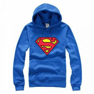 Alternative view of Mens Superman Hoodie Sweatshirt Pocket Casual Jumper Pullover Top
