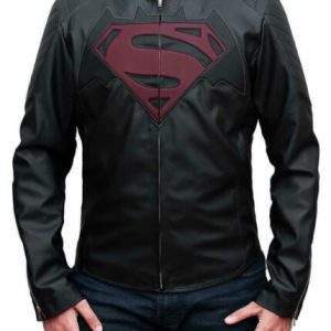 Mens Leather Batman vs Superman Dawn Of Justice Black Jacket