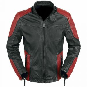 Suicide Squad  Deadshot Black-Red Leather Jacket