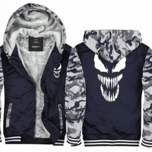 Alternative view of Venom Hoodie Fleece Full-Zip Coat Winter Warm Jacket Thicken Sweatshirt