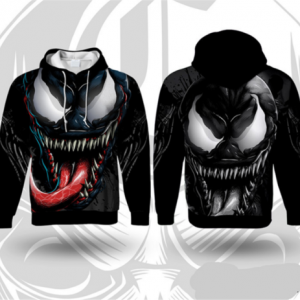 Venom Men 3D Printed Sweatshirt Pullove Coat Cosplay Jacket Coat Winter Top
