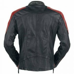 Alternative view of Suicide Squad  Deadshot Black-Red Leather Jacket