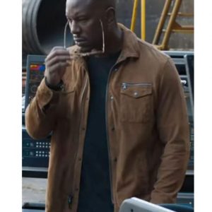 Alternative view of Fast and Furious 9 Tyrese Gibson Brown Jacket