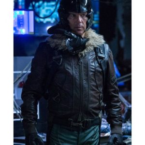 Alternative view of Spiderman Homecoming Vulture Brown Leather Jacket