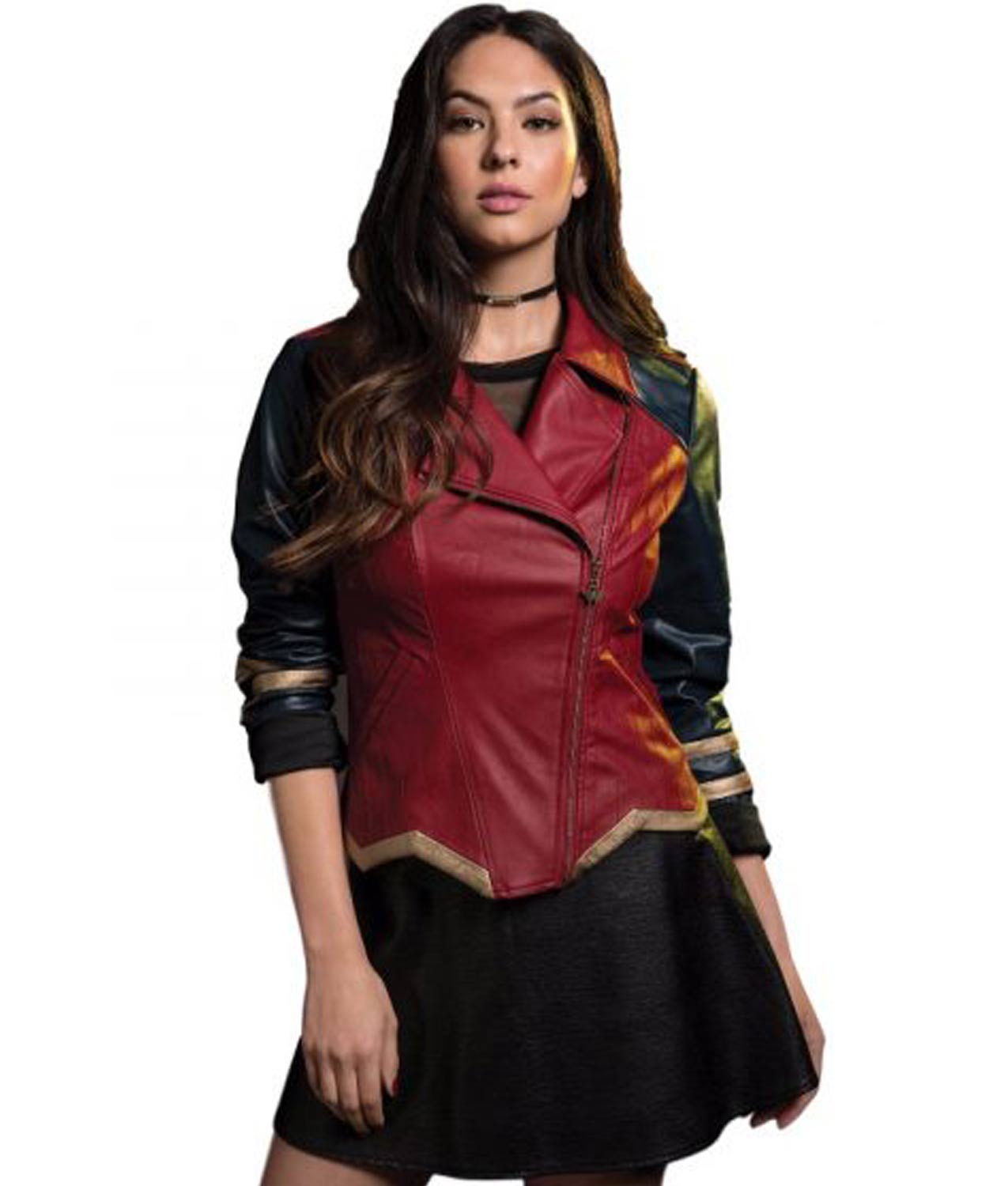Wonder Woman Asymmetrical Leather Jacket