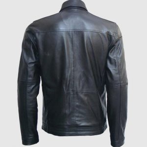 Alternative view of Mens Black Classic Leather Racer Jackets