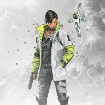 Apex Legends Crypto White and Green Jacket