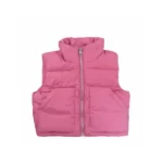 Enid Sinclair Wednesday Hot Pink Puffer Jacket Front