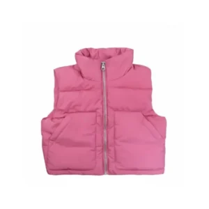 Enid Sinclair Wednesday Hot Pink Puffer Jacket Front