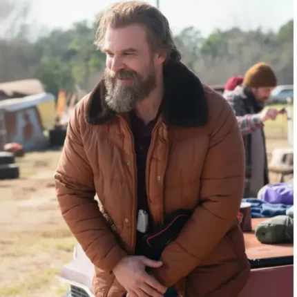Jim Hopper Stranger Things Shearling Jacket