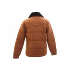 Jim Hopper Stranger Things Shearling Jacket Back