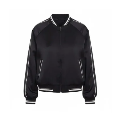 Wednesday S1 Jenna Ortega Bomber Jacket Front